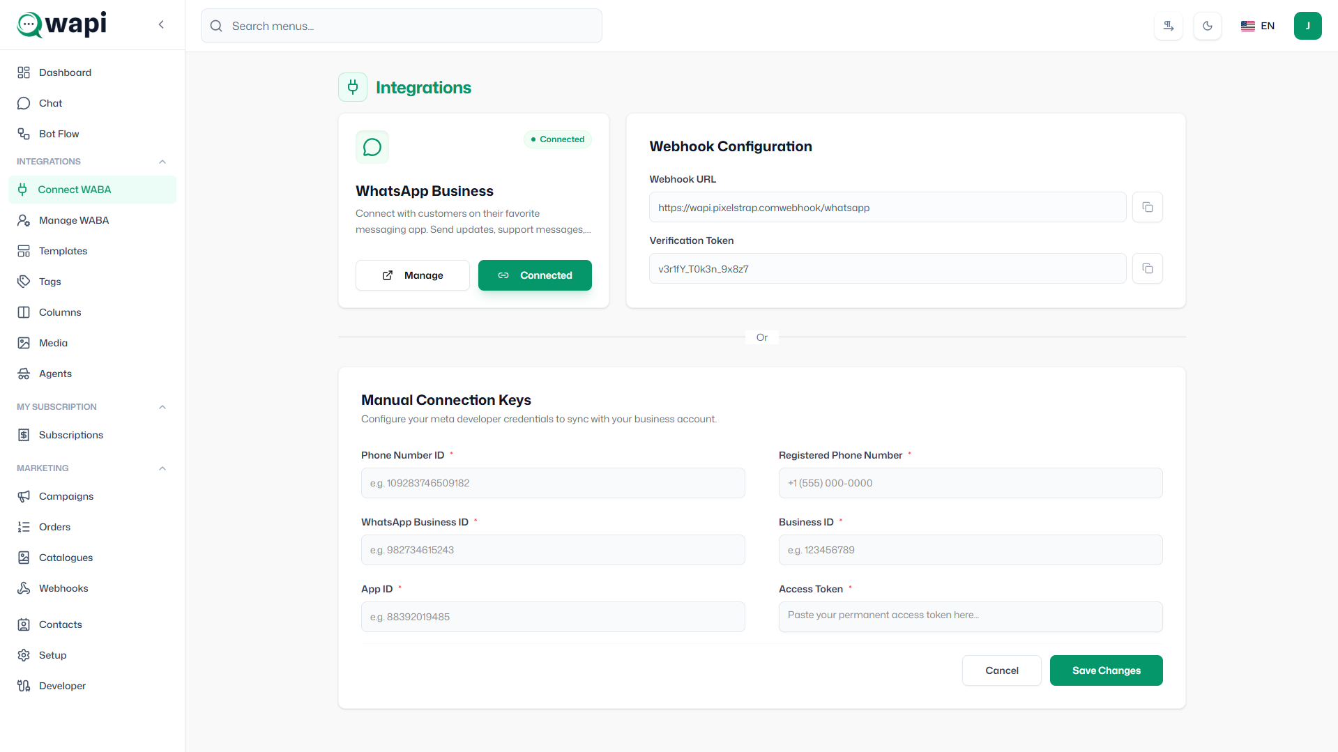 Connect WABA Overview